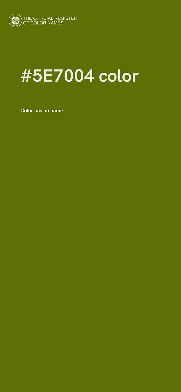 #5E7004 color image