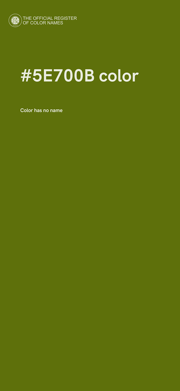 #5E700B color image