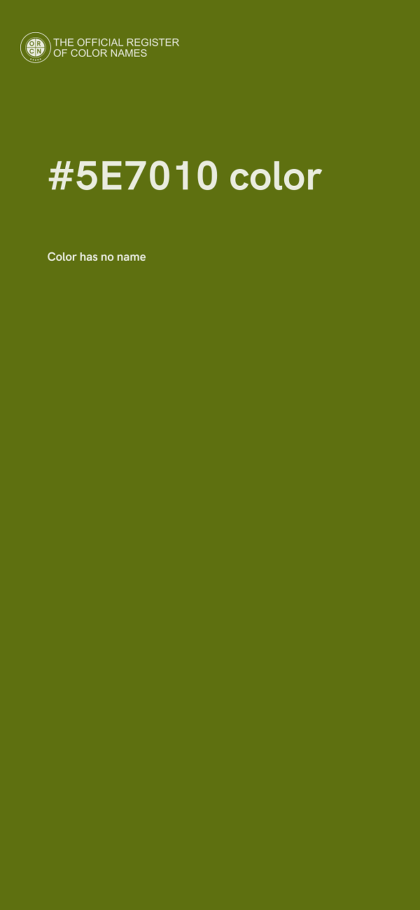 #5E7010 color image