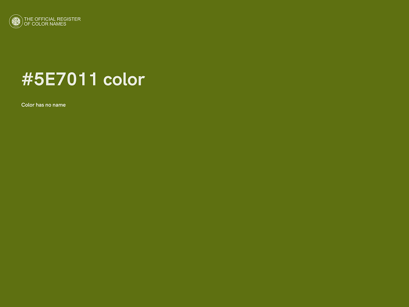 #5E7011 color image