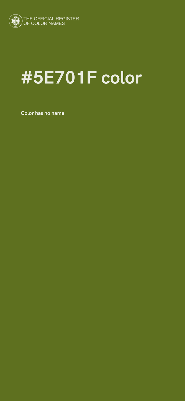 #5E701F color image