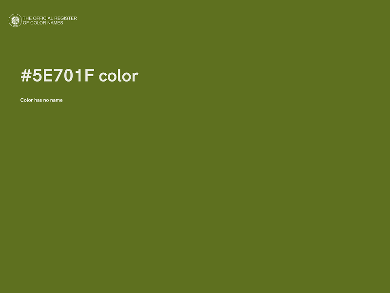 #5E701F color image