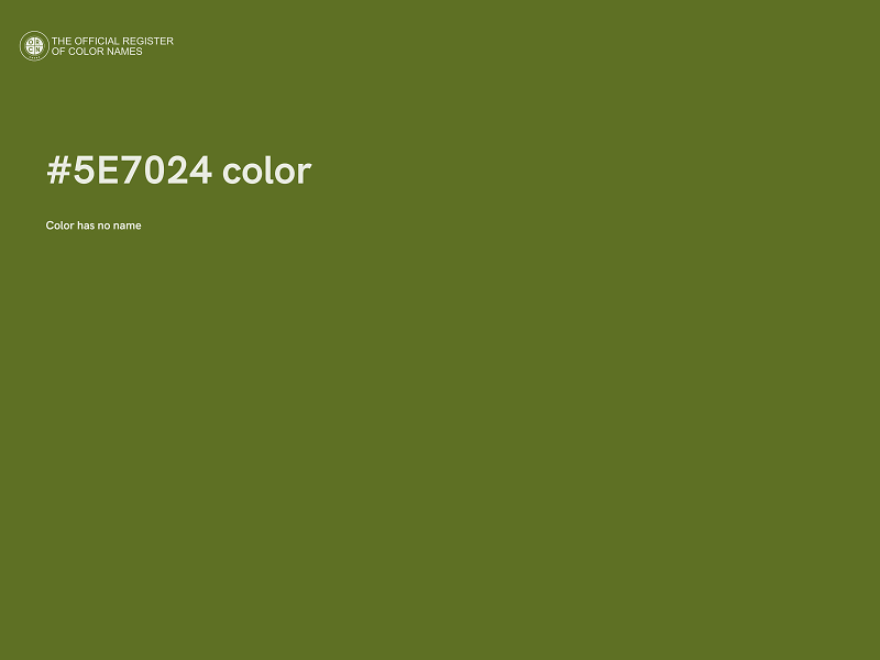 #5E7024 color image
