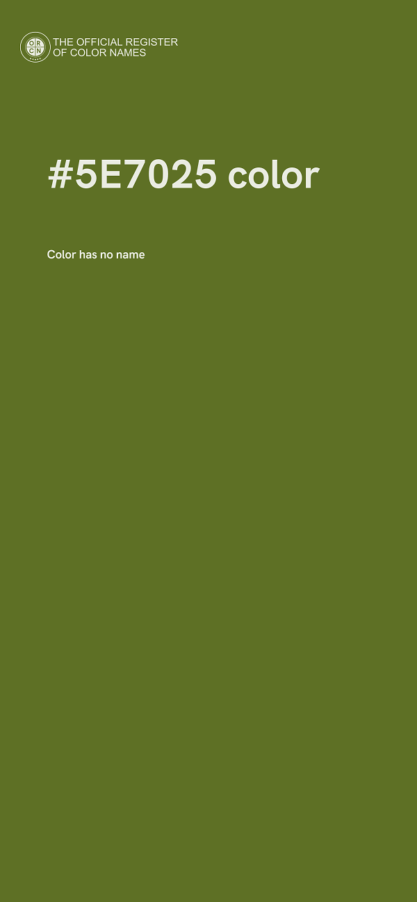 #5E7025 color image