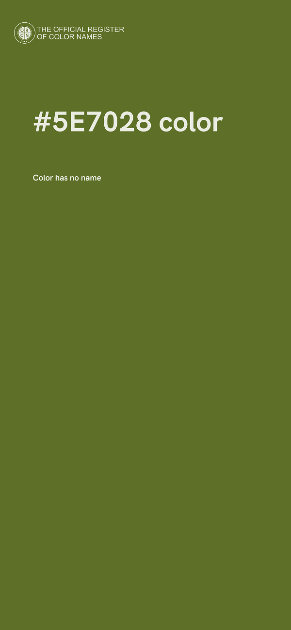 #5E7028 color image