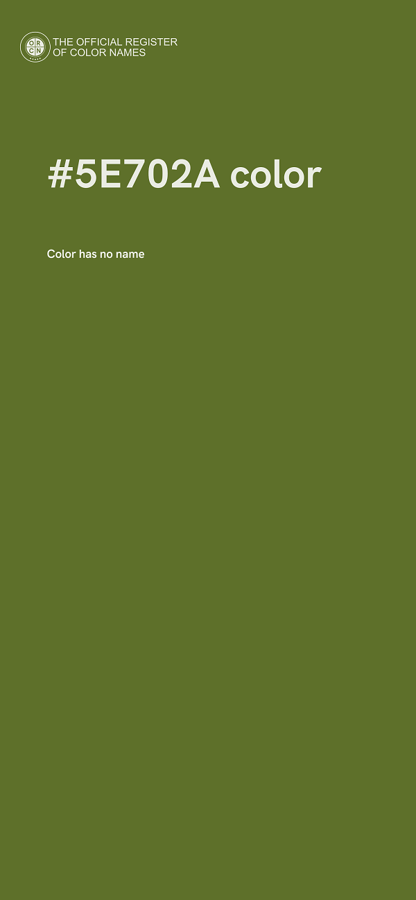 #5E702A color image
