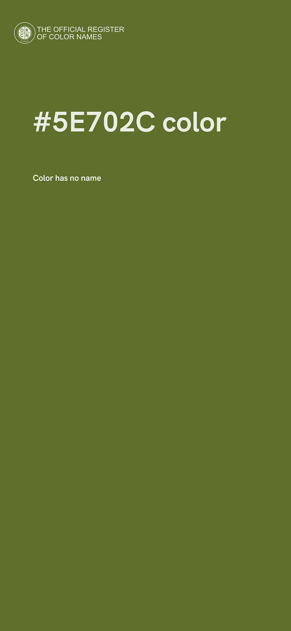 #5E702C color image