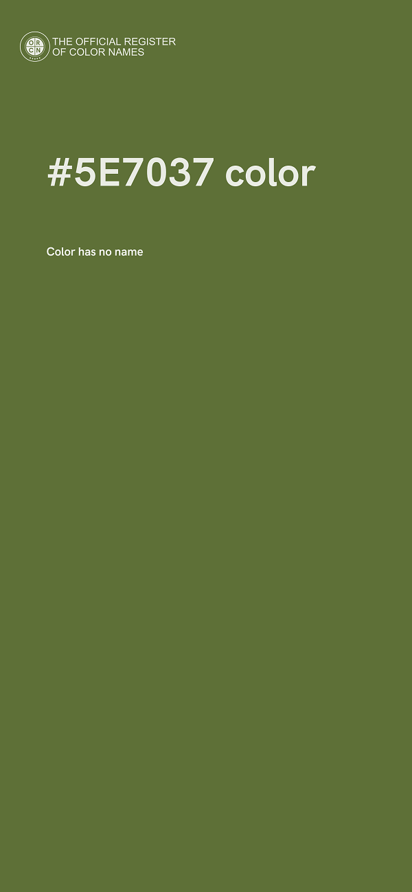 #5E7037 color image