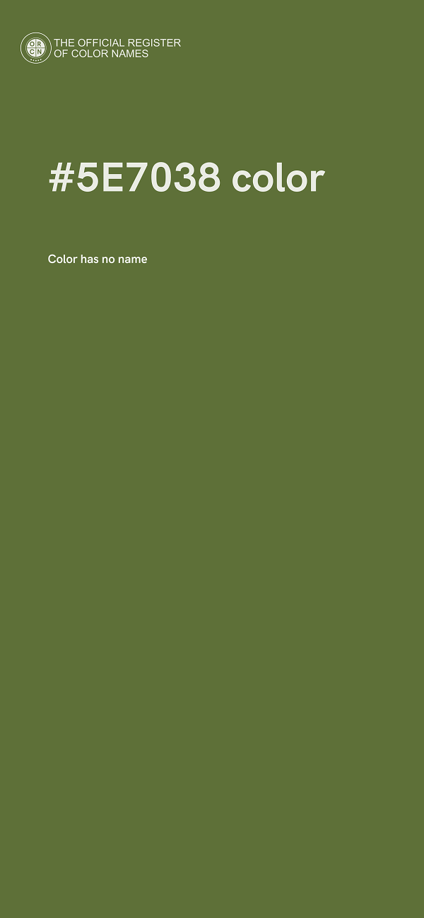 #5E7038 color image