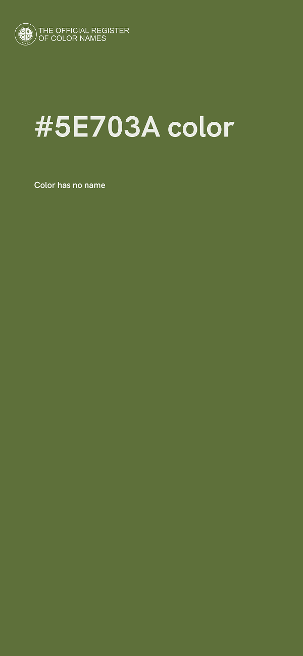 #5E703A color image