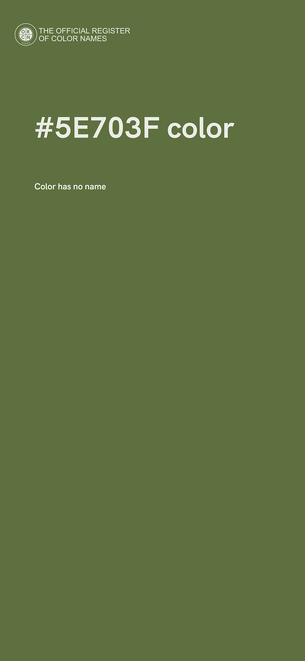 #5E703F color image