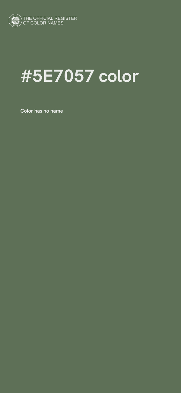 #5E7057 color image