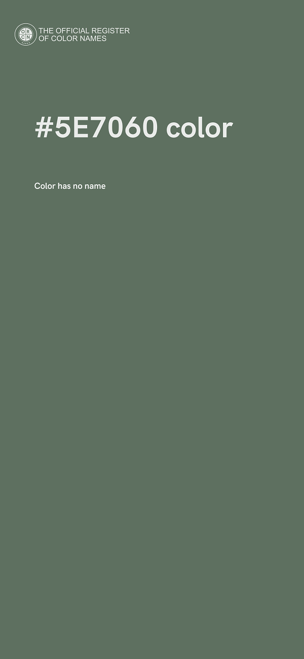 #5E7060 color image