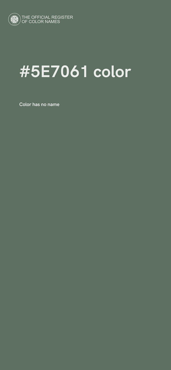 #5E7061 color image