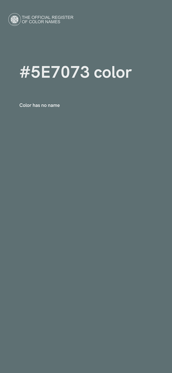 #5E7073 color image