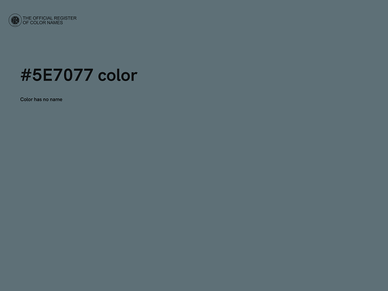 #5E7077 color image