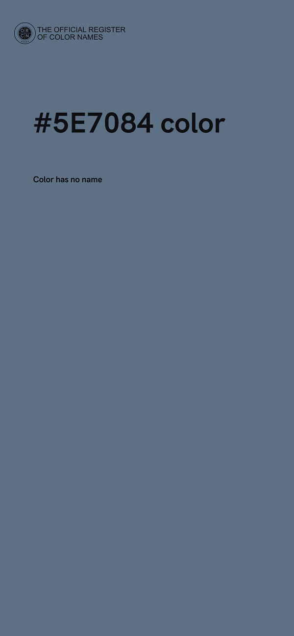 #5E7084 color image