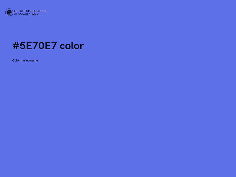 #5E70E7 color image