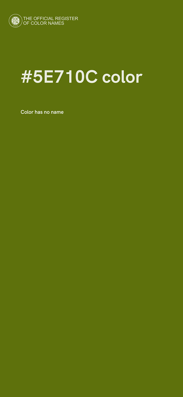 #5E710C color image