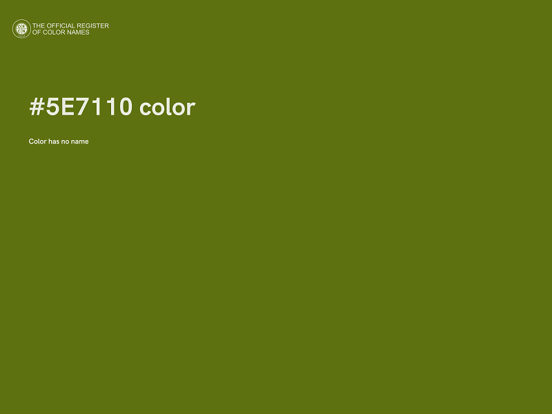 #5E7110 color image