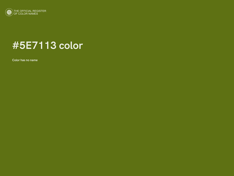 #5E7113 color image