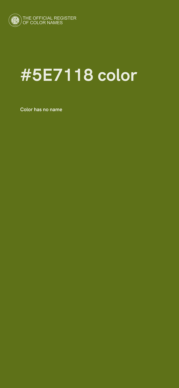 #5E7118 color image