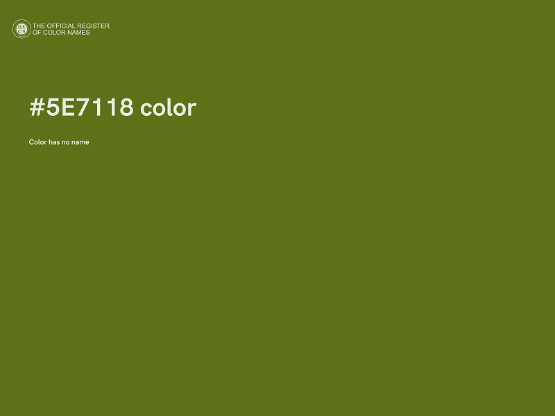 #5E7118 color image