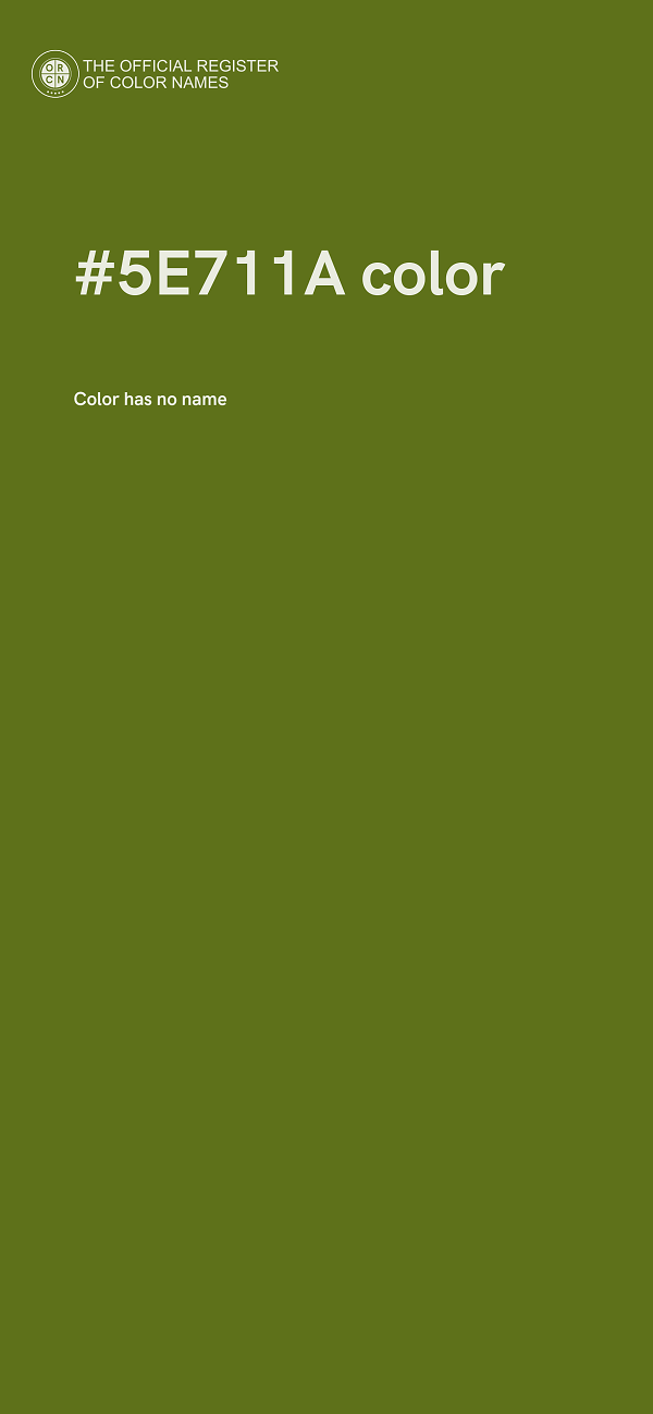 #5E711A color image