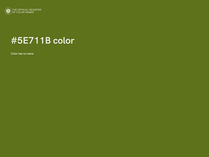 #5E711B color image