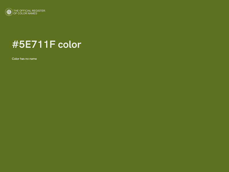 #5E711F color image