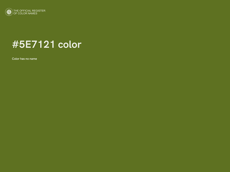 #5E7121 color image