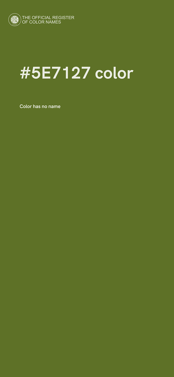 #5E7127 color image