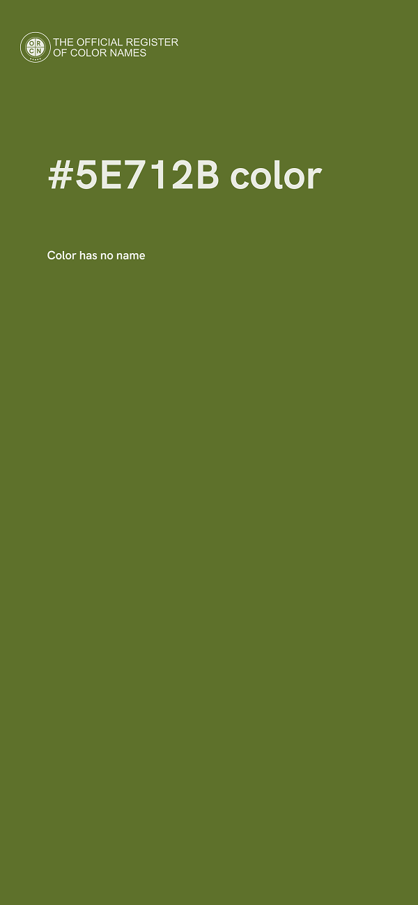#5E712B color image
