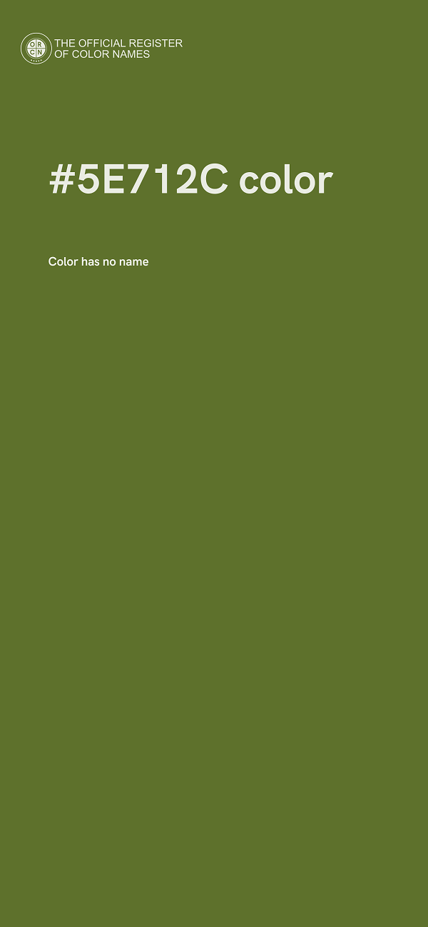 #5E712C color image