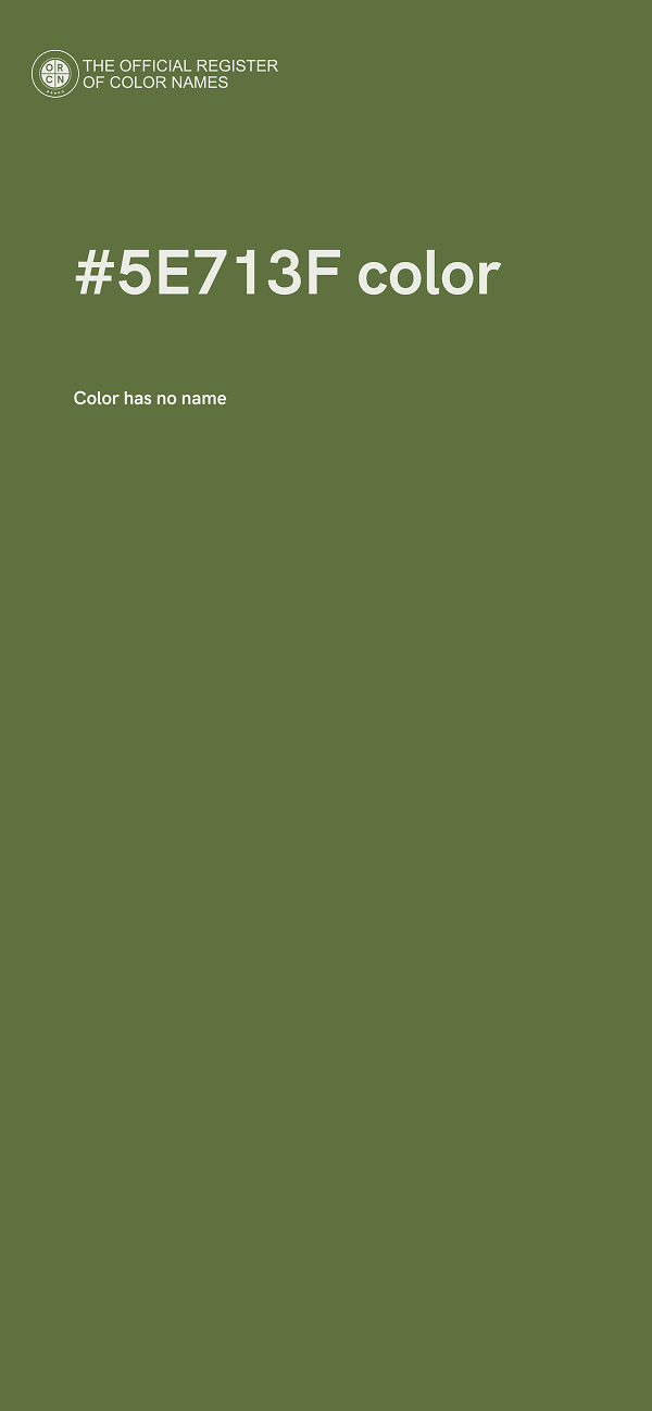 #5E713F color image