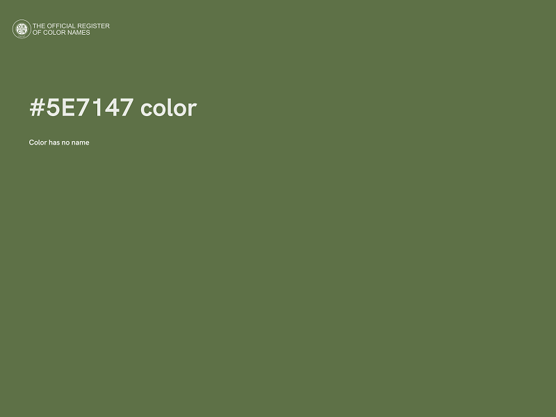 #5E7147 color image