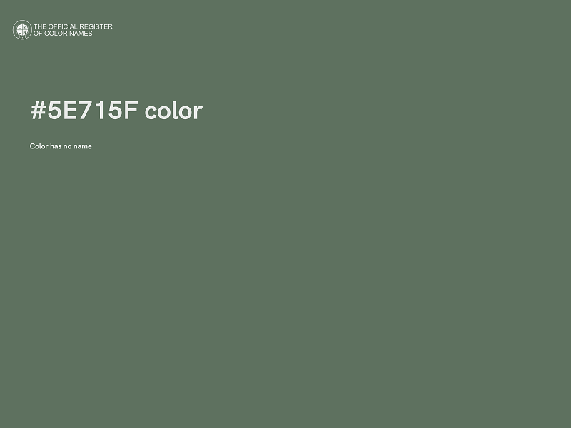 #5E715F color image