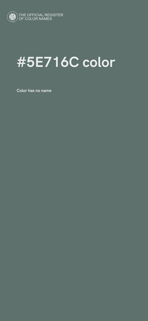 #5E716C color image