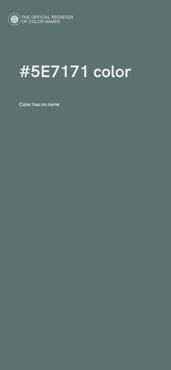 #5E7171 color image