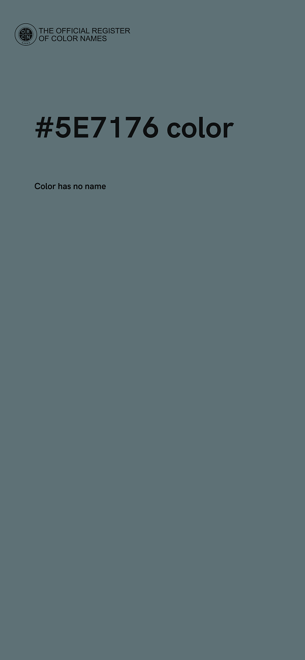 #5E7176 color image