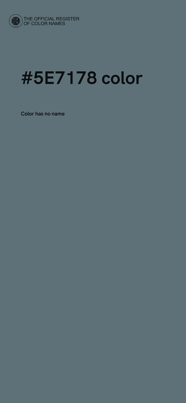 #5E7178 color image
