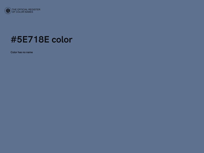 #5E718E color image