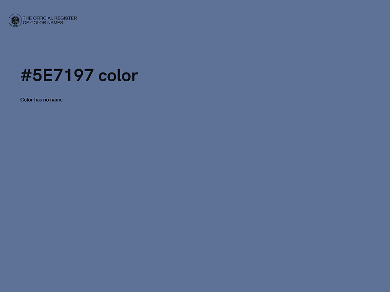 #5E7197 color image