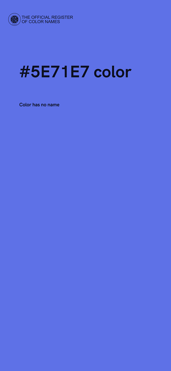 #5E71E7 color image