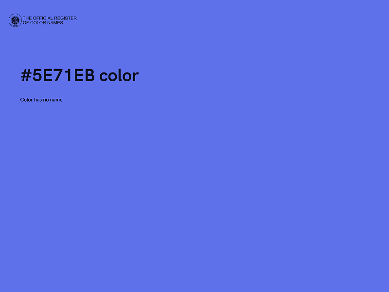 #5E71EB color image