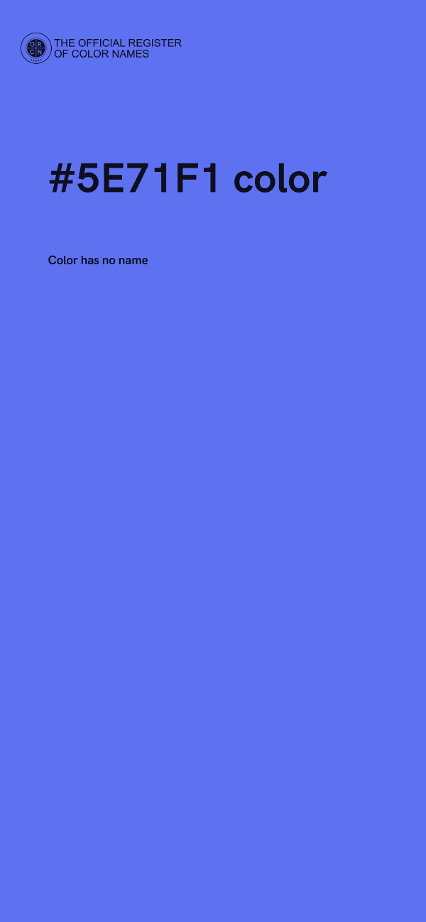 #5E71F1 color image