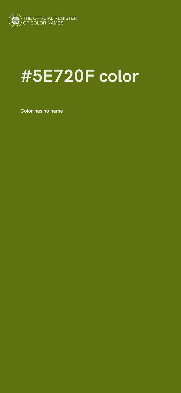 #5E720F color image