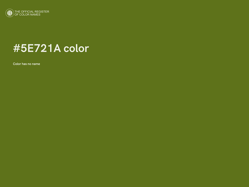 #5E721A color image