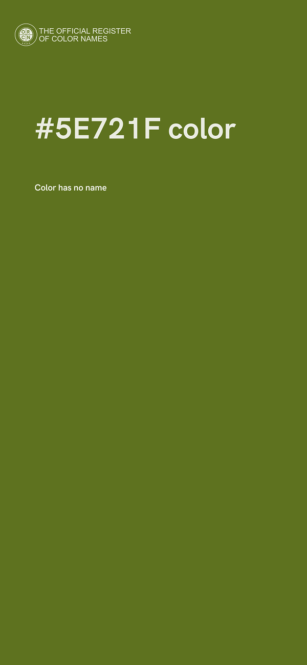#5E721F color image
