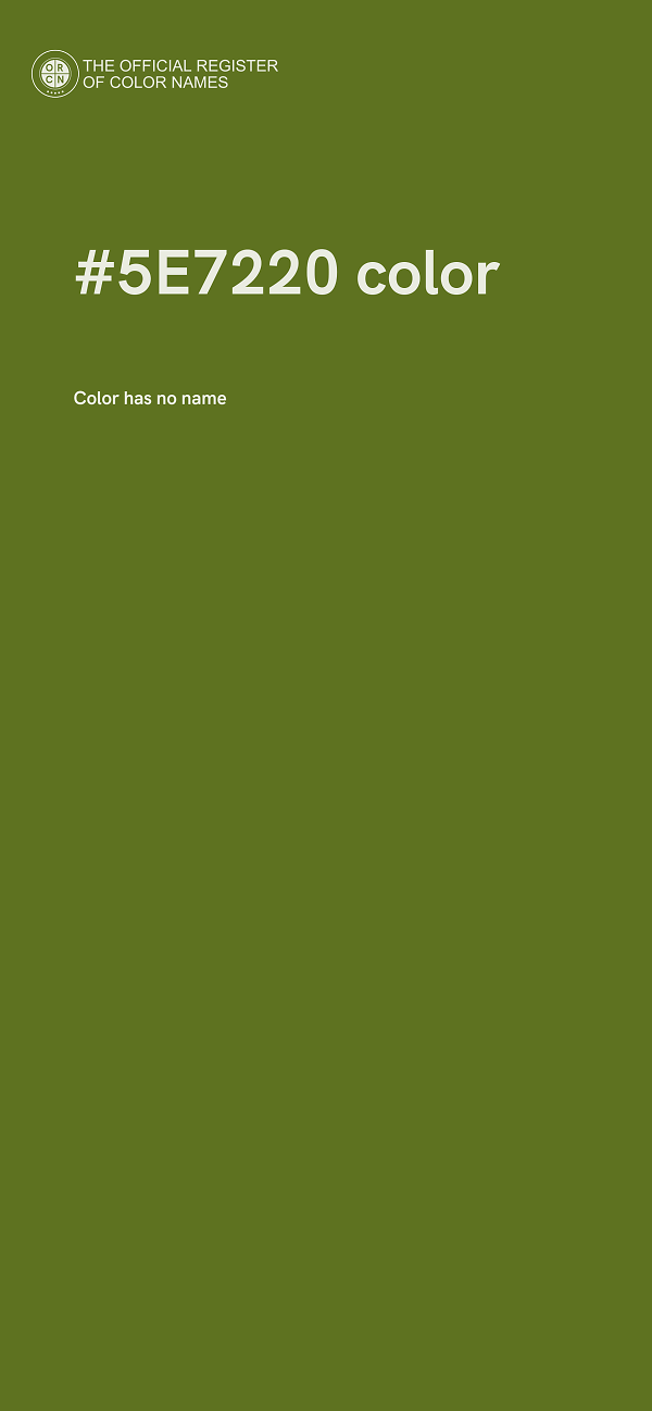 #5E7220 color image